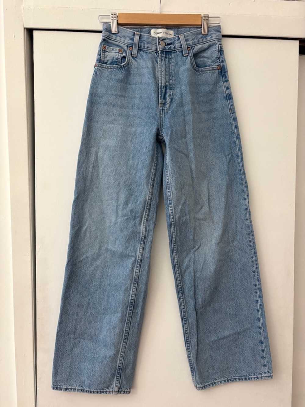 Denim Forum 90s Low Rise Wide Leg Jeans